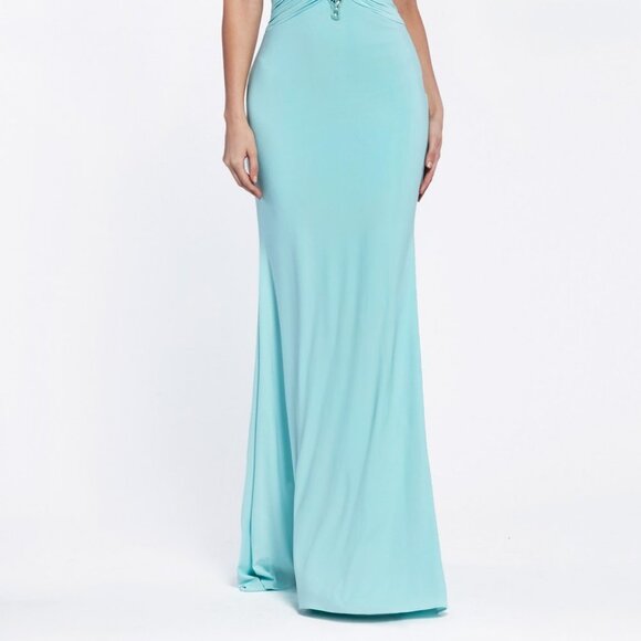 Halter Neck Sheath Shape Evening Dress CDJ727 - Picture 4 of 5